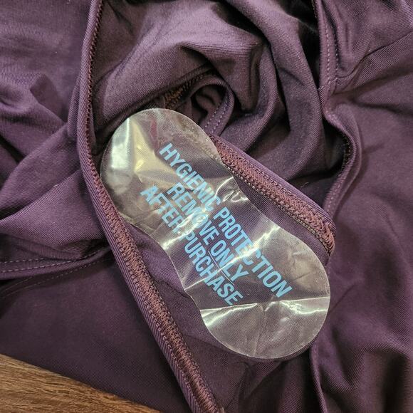 JETS By Jessika Allen One Piece Swimsuit Purple 14 Beach Vacation Resortwear - Picture 4 of 5
